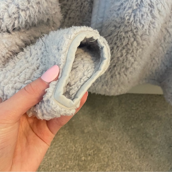 ivory ella sherpa fleece quarter zip pullover - Picture 3 of 5